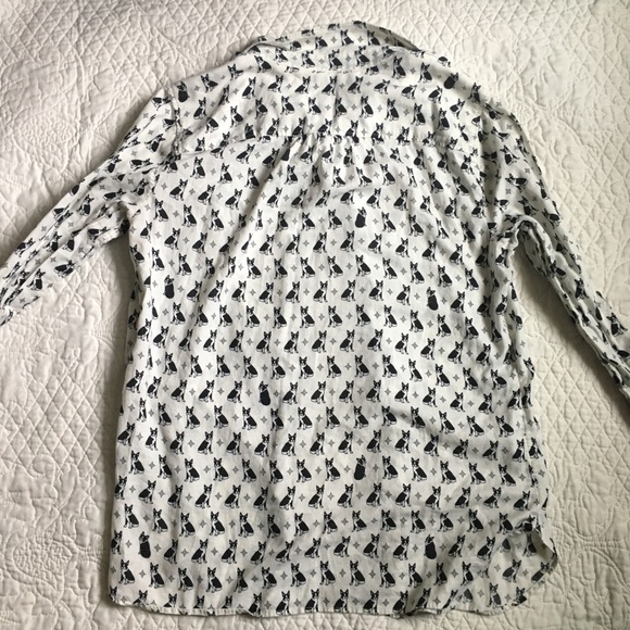 Talbots Dog Button Down Shirt| Size M - Picture 2 of 7